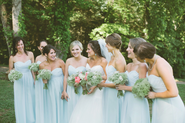 pale blue bridesmaid dresses Archives - Southern Weddings