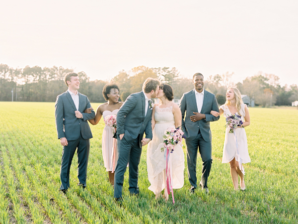 bridal party casual photo