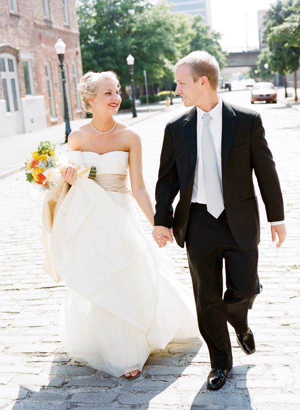 Southern weddings  wedding  gown  with sash