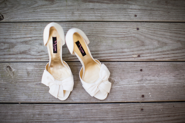 Southern wedding - white wedding shoes