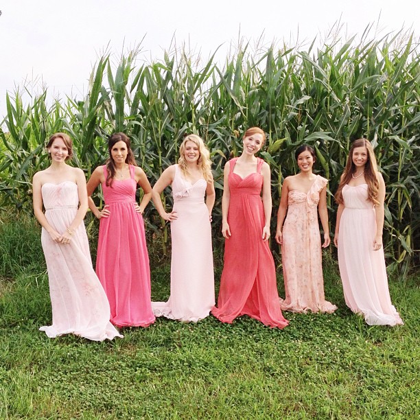  pink  bridesmaid  dresses 