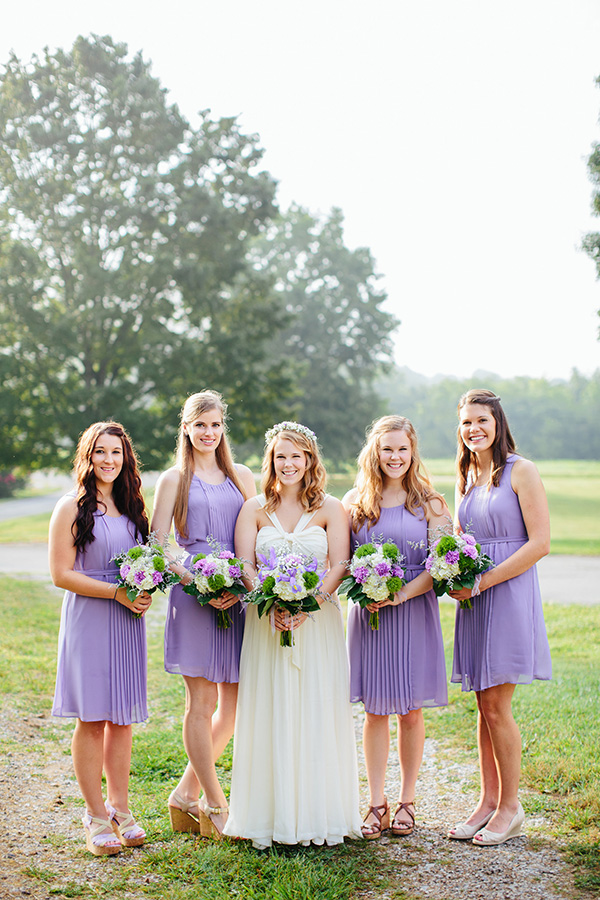 southern-wedding-purple-bridesmaid-dresses