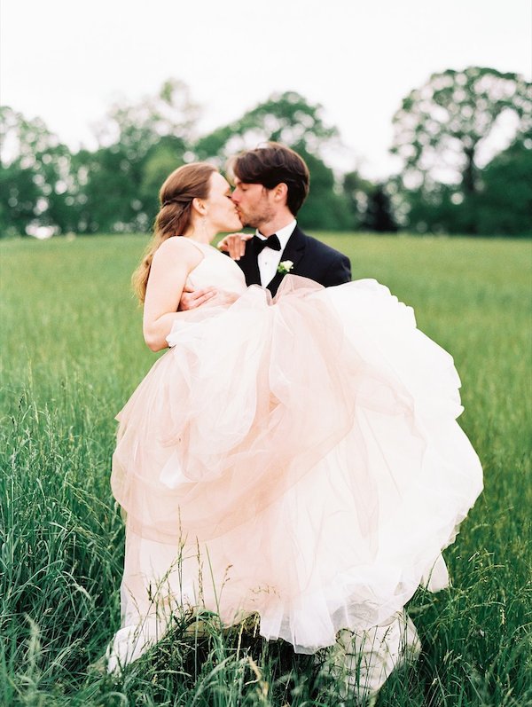 colored wedding gown Archives - Southern Weddings