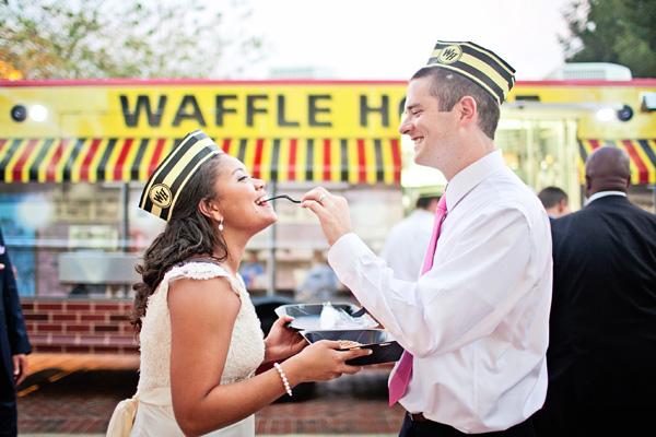 waffle themed wedding