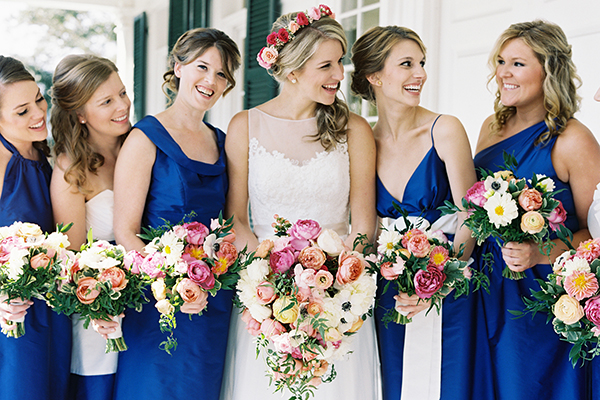 royal blue bridesmaids